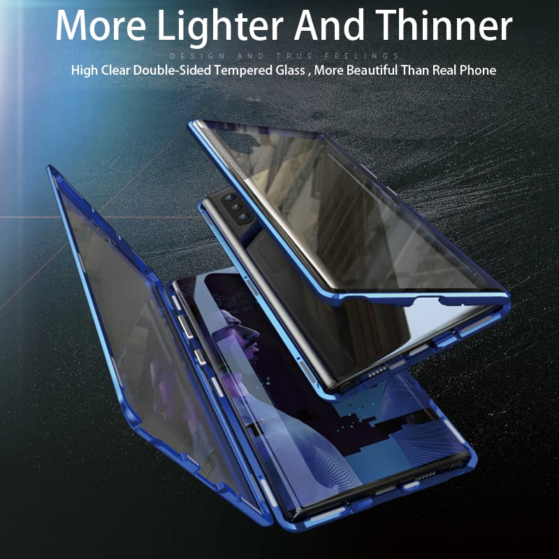 Металлический чехол для Samsung Galaxy Note 10 Note10 Plus Note10plus полностью закрытый изогнутый