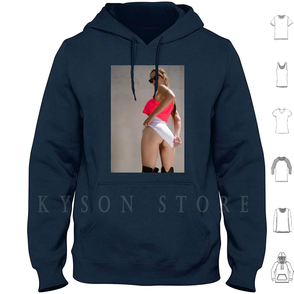 

Двухслойная толстовка с капюшоном из хлопка с длинным рукавом для девочек, мигающая киска, без трусиков, короткая юбка, большие груди