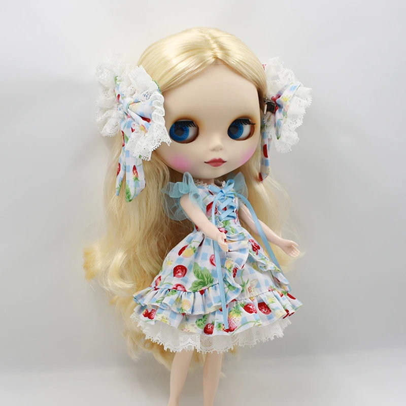 Blyth кукла ледяное соединение тела bjd платье бабочка узел юбка костюм