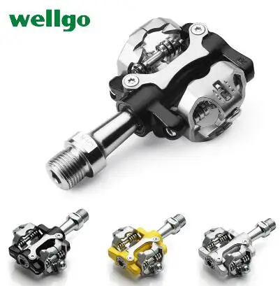 Wellgo W01 MTB Touring велосипедный велосипед бесклипсовый светильник педали 9/1" CR-MO шпиндель герметичные бутсы совместимы с SPD 294g