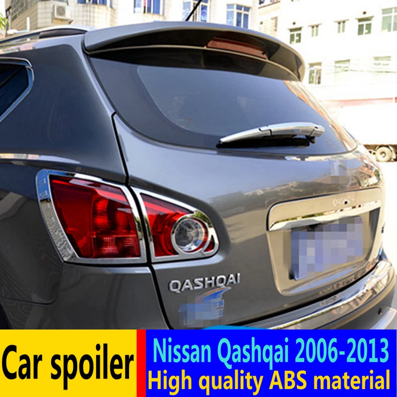 Для Nissan Qashqai спойлер 2007-2013 Высокое качество ABS Материал Автомобильный задний