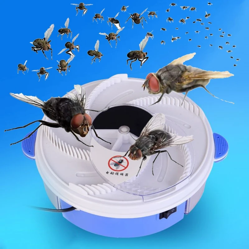 

Electric Automatic Fly Trap House Electronic Pest Catcher Device Flycatcher Reject Control Insect Repellents Tools Kitchen