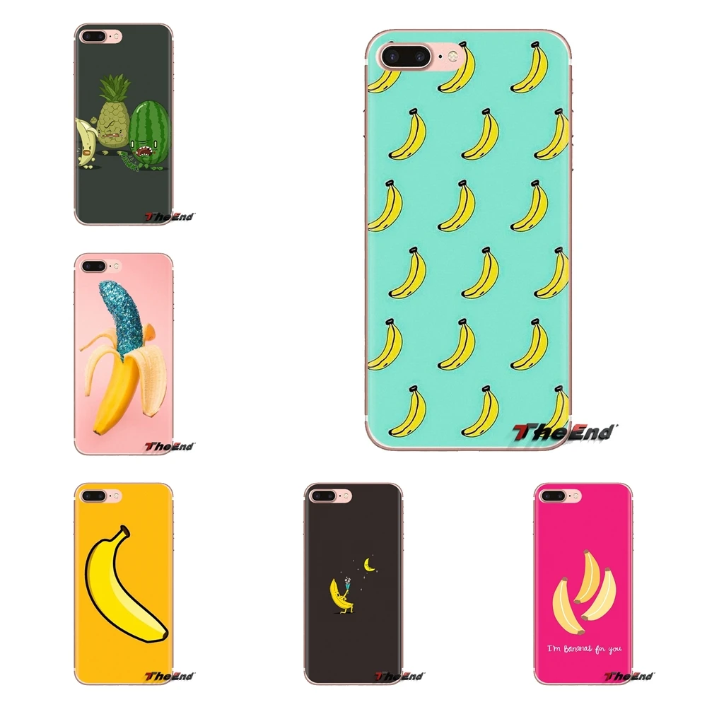 Transparent Soft Shell Covers For Huawei Mate Honor 4C 5C 5X 6X 7 7A 7C 8 9 10 8C 8X 20 Lite Pro Comics fruit banana funny |