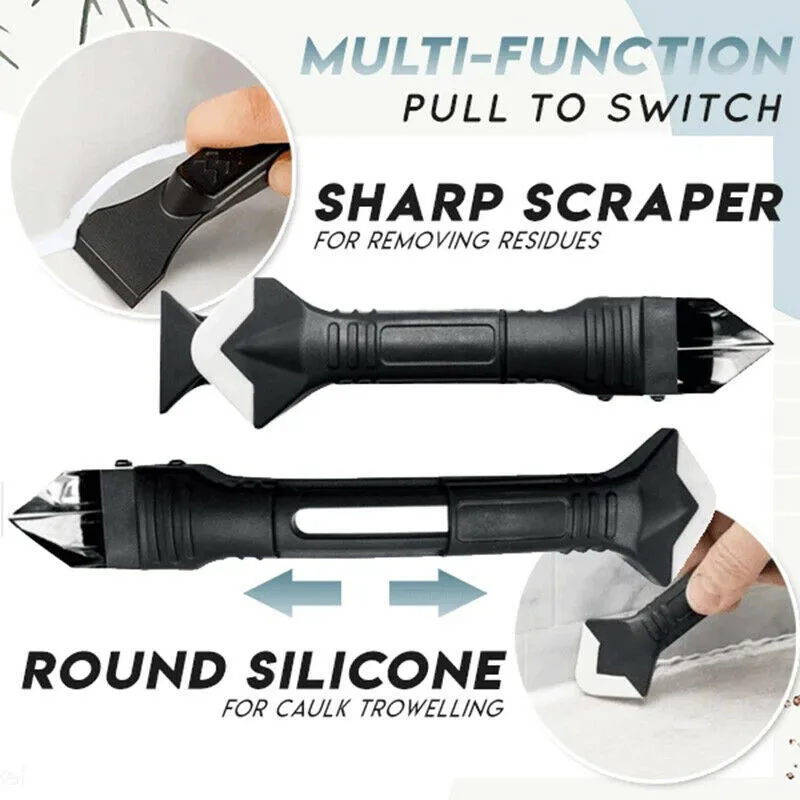 Useful 3 in 1 Multifunctional Silicone Remover Caulk Finisher Sealant Smooth Corner Glass Glue Scraper Grout Kit Caulking Tools | Дом и сад