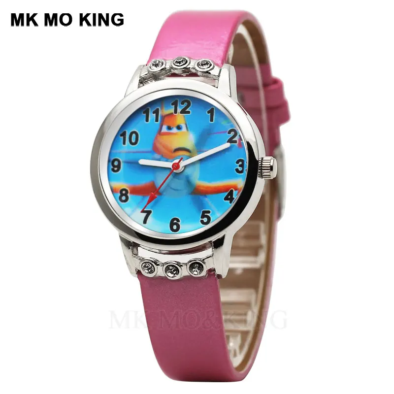 Новинка 2021 детские часы новые 3D кварцевые для мальчиков суперсамолет мультяшный