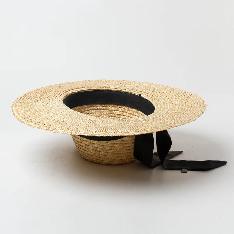 Шляпа USPOP женская с бантом Соломенная пляжная Панама широкими полями лето |