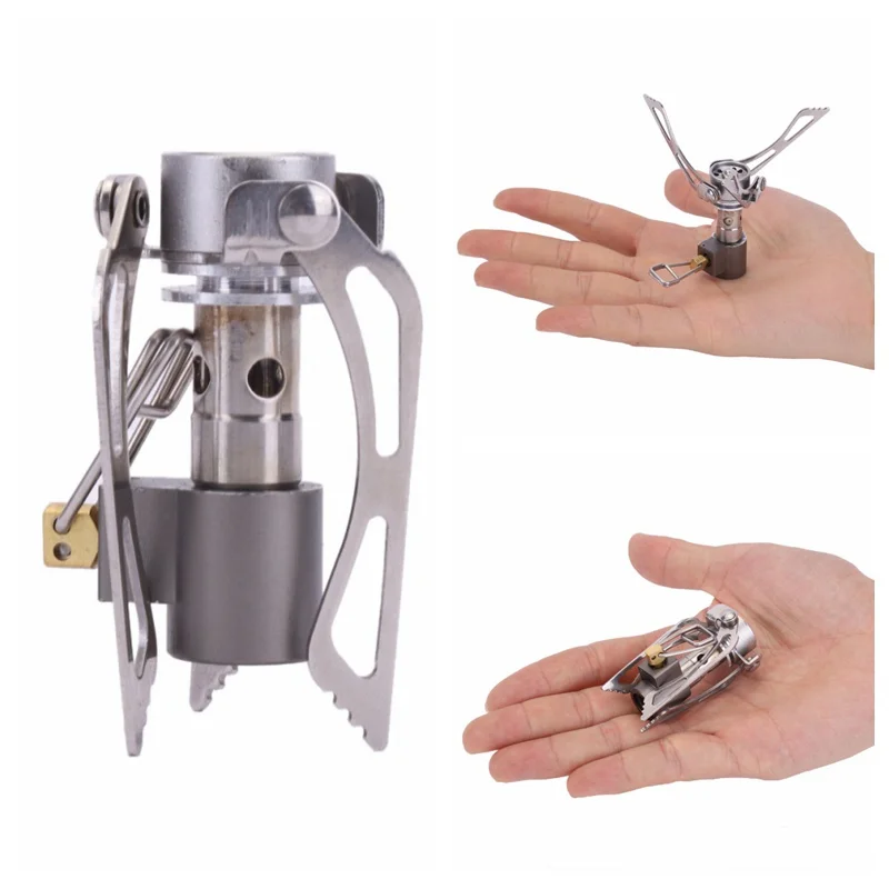 

Mini Outdoor Burner Outdoor Folding Camping Oven Gas Survival Furnace Stove Pocket Picnic Cooking Gas Cooker