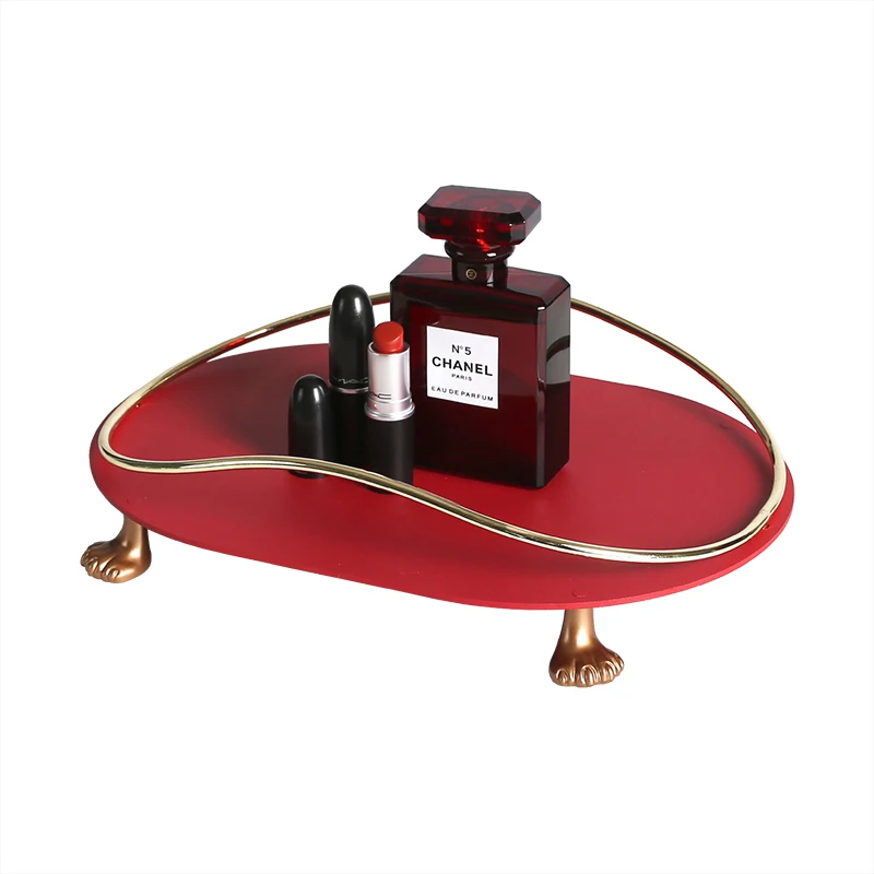 

Creative Tray Light Luxury Earrings Jewelry Net Red Jewelry Storage Box Earring Display Stand