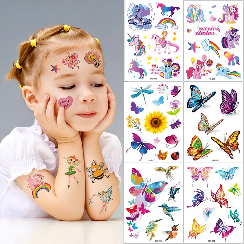 

Hot Sale Cute Cartoon Tattoo Kids Sticker 36 Style Waterproof Not Exciting Body Art Painting Persistent Temporary Tattoos