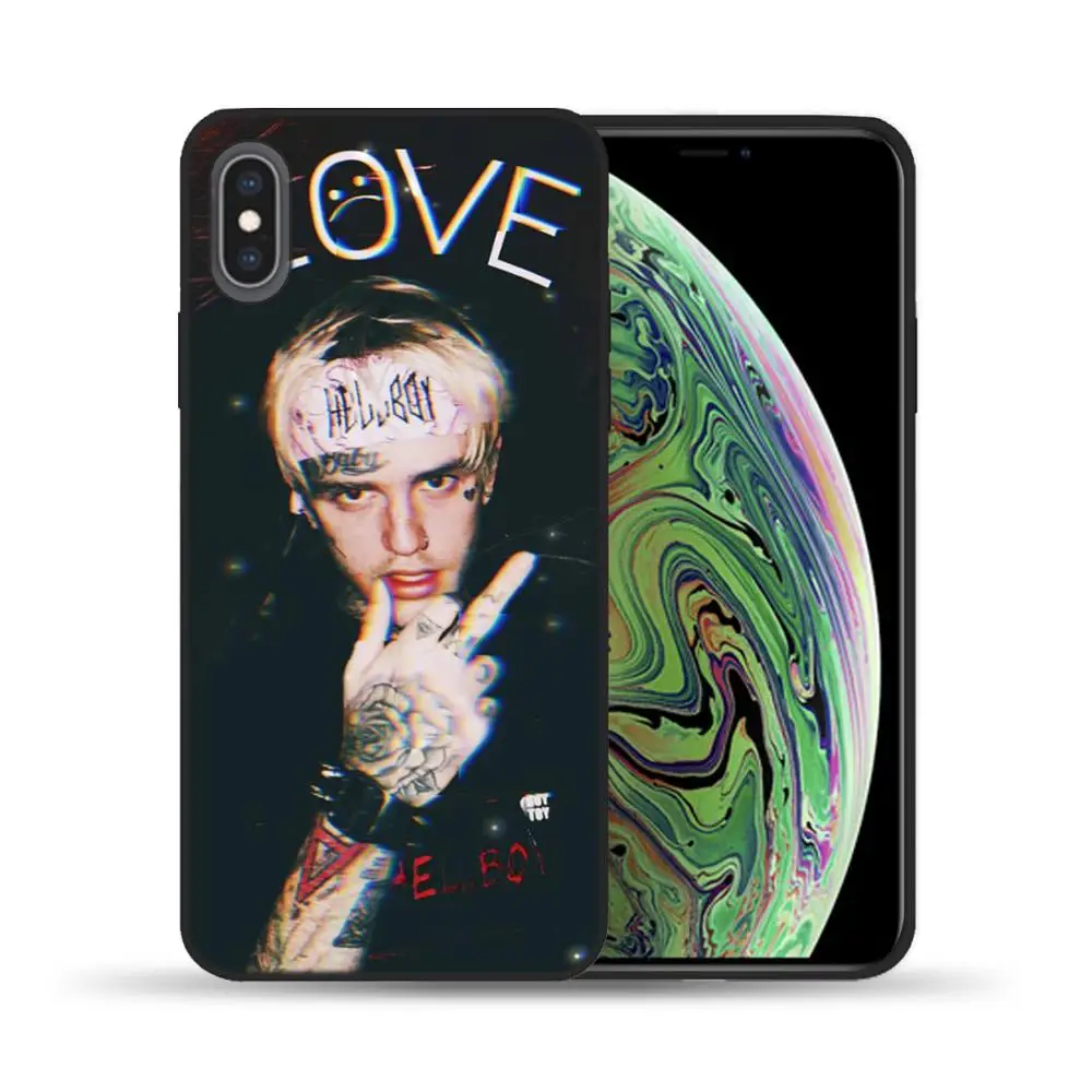 Силиконовый чехол Xxxtentacion Lil Peep для iPhone 12 11 Pro Max X XS XR 8 7 6 6S Plus SE2 | Мобильные телефоны