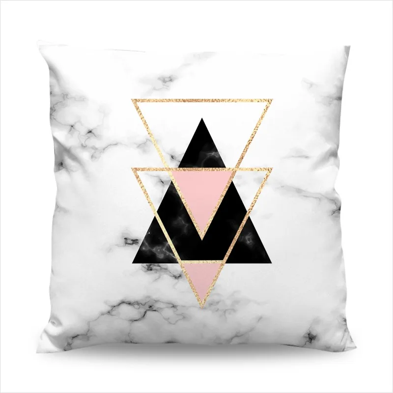 Скандинавский мраморный чехол для подушки кофейный дома и офиса магазин сиденья