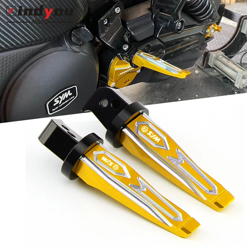 

For SYM MAXSYM TL 500 Maxsym TL500 MAXSYMTL 500 2020 Motorcycle Latest CNC high quality Rear Foot Pegs Rests Passenger Footrests
