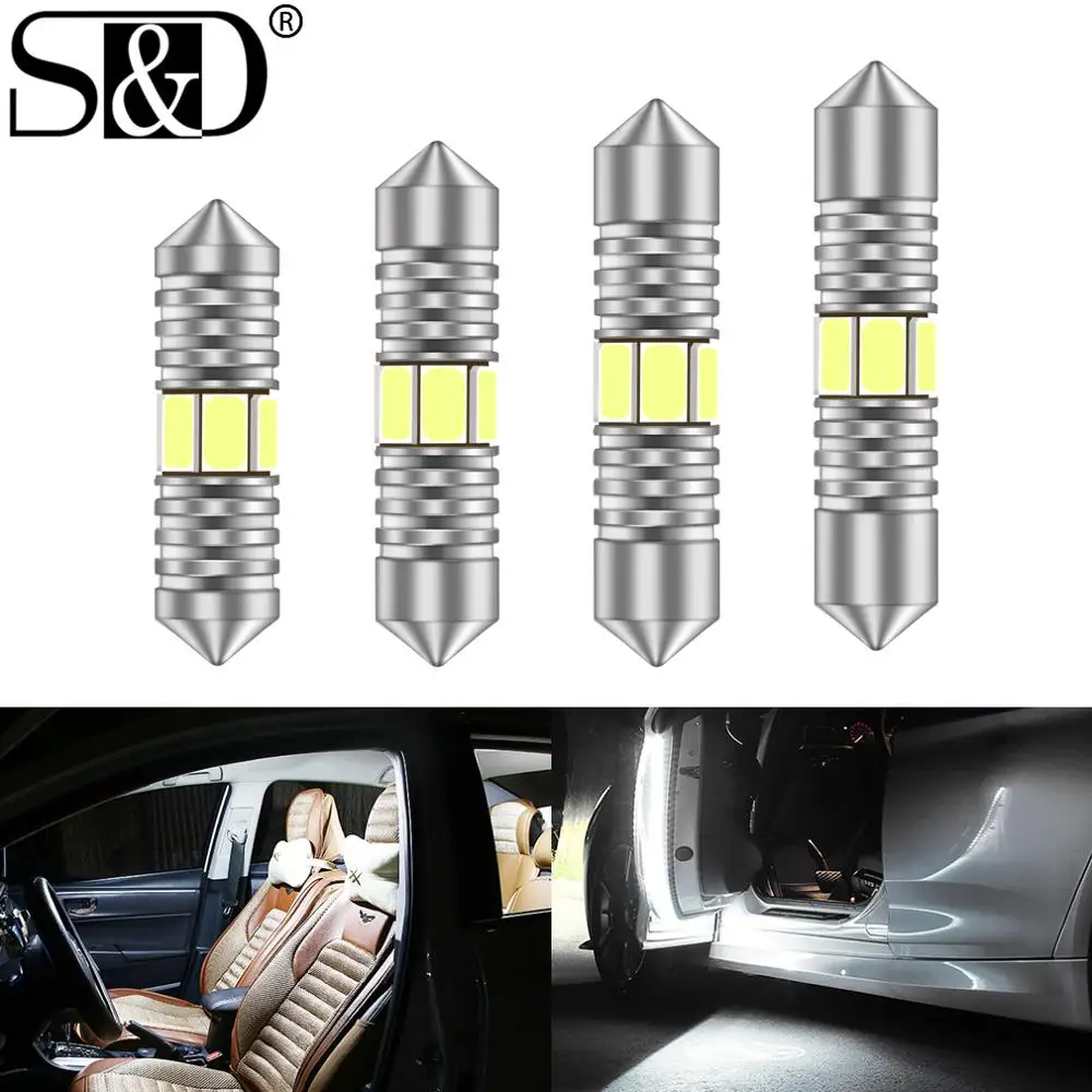 

C5W LED C10W Bulb Festoon 31mm 36mm 39mm 41mm High Quality Car License Plate Light Super Bright Auto Interior Reading Dome Lamp