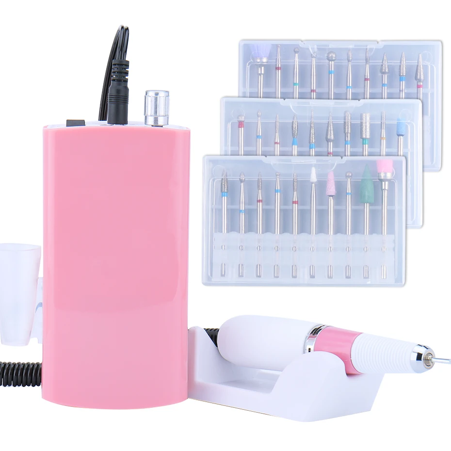 30000 об/мин перезаряжаемый маникюрный фрезерный станок портативный сверла