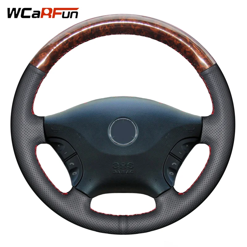 WCaRFun черная крышка рулевого колеса из искусственной кожи для Mercedes Benz Viano w639 2003-2010 Vito 2010
