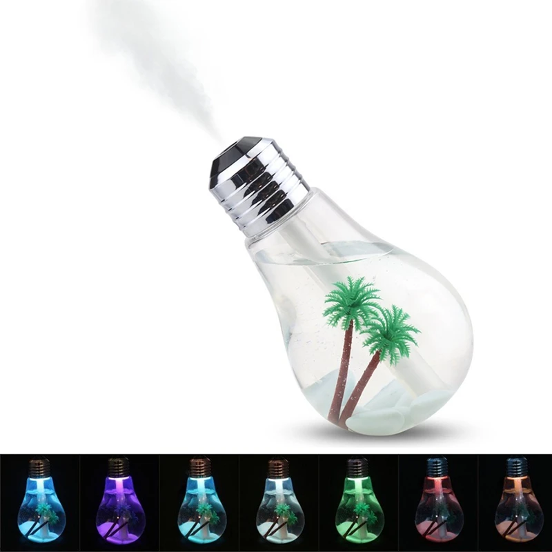 Ультратихий ночник с питанием от USB 7 цветов серебристый светильник для