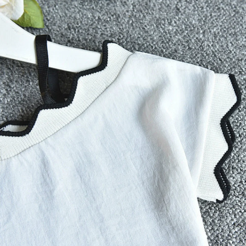 Новинка 2019 летний комплект для девочек с блестящей сумкой повседневные шорты в