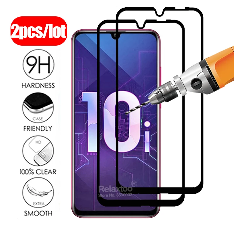 2 шт./лот на Honor 10i закаленное стекло для Huawei 10 lite защиты экрана Honor10 светлая