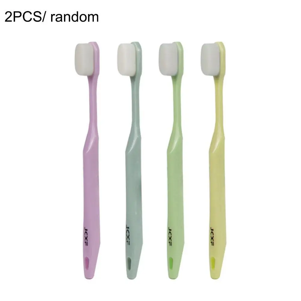 

2pcs Hair Toothbrush Head Super Soft Hair Adult Ultra-Fine Couple Female Pregnant Woman Special Small