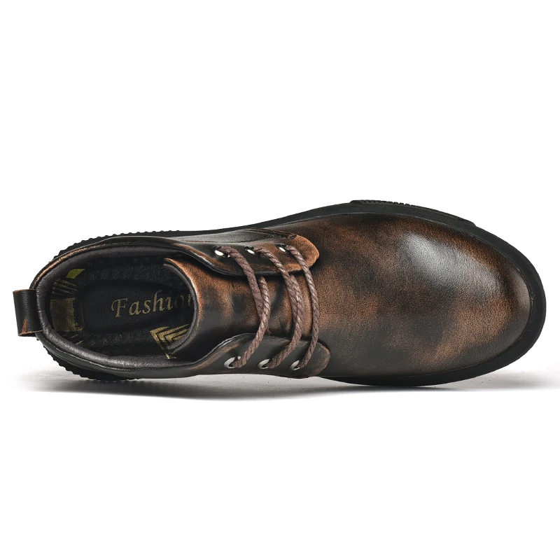 KATESEN/супер теплые мужские ботинки зимние качественные из замши с мехом и плюшем