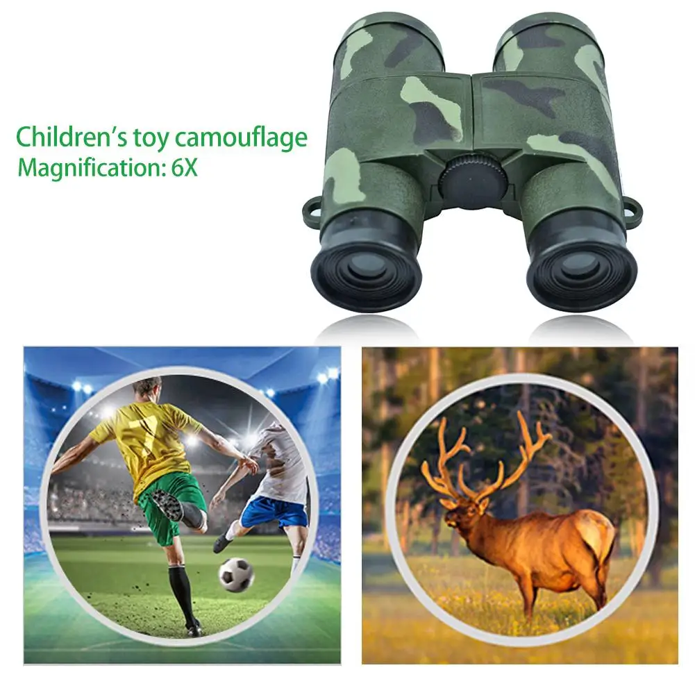 

Children Camouflage Binoculars Telescope Maginification Excellent Timeproof Durability ABS and Acrylic for Kids Outdoor Games