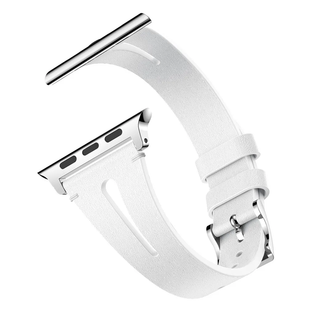 Дизайн для наручных часов Apple Watch серии 1/2/3/4/38 40 мм роскошный кожаный джинсовые браслетный ремешок для часов для подарков 135 мм-205 мм