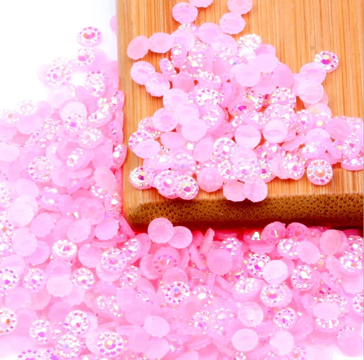 

Jelly powder Color 2mm,3mm,4mm,5mm,6mm Facets FlatBack Resin Rhinestone Nail Art Garment Decoration Stones/Beads
