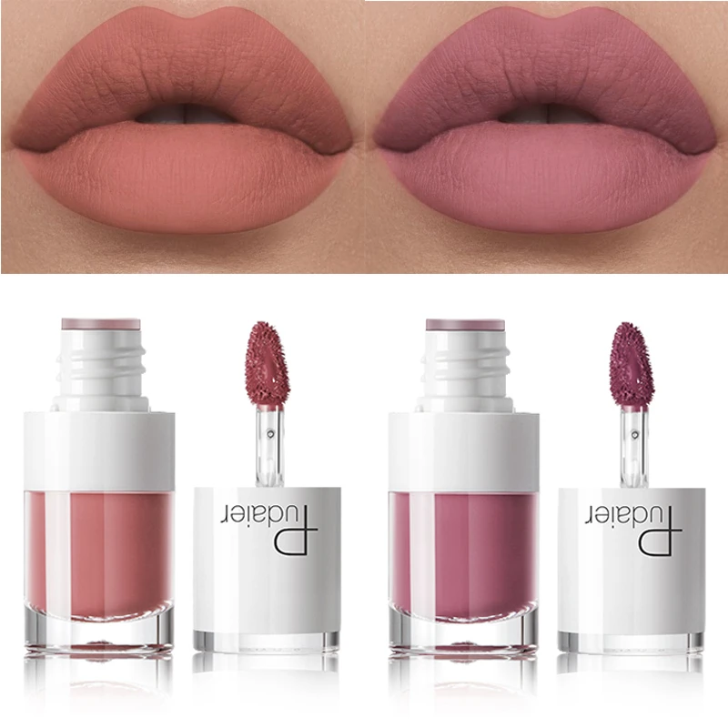 

Sexy Matte Liquid Lipstick Waterproof Pink Velvet Lip Makeup Tattoo Long Lasting Lip Gloss Tint Matte Lipgloss Tube Cosmetics