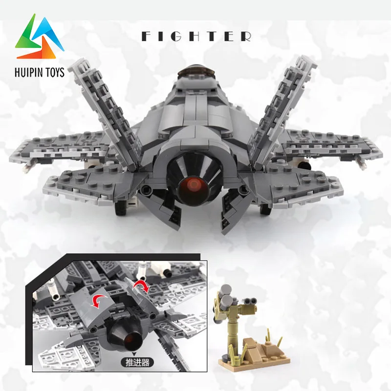 646 шт. XINGBAO строительные блоки XB-06026 легое военный истребитель F35 детские игрушки Кирпичи Модель самолета 4px до де