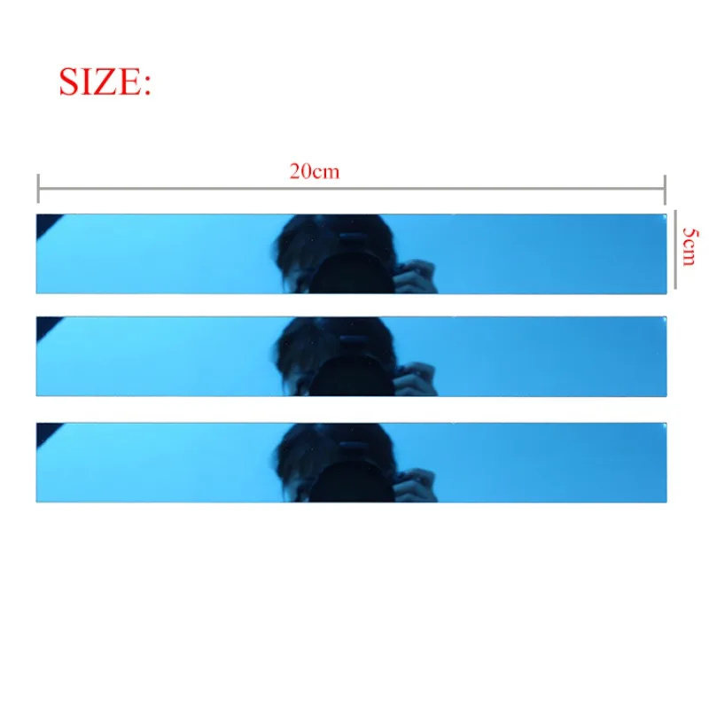 10 шт./компл. полосатый дизайн зеркальные наклейки самоклеющиеся съемный