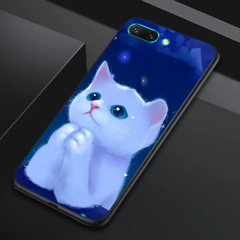 Черный матовый чехол для Huawei Honor 10 10i Lite мягкий силиконовый из ТПУ 10X бампер