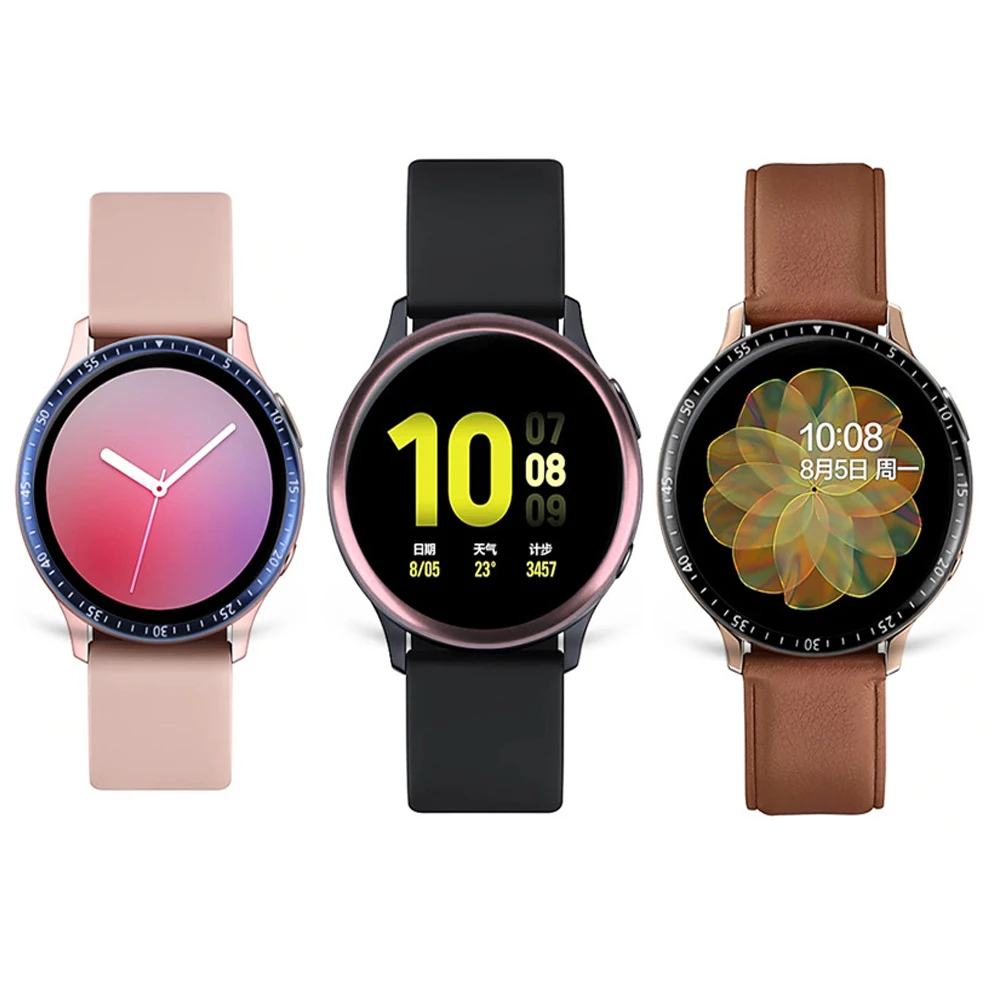 Чехол для Samsung Galaxy Watch active 2 40 мм 44 протектор с кольцом аксессуары клейкий