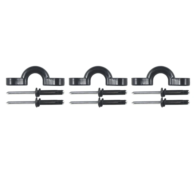 

Deck Rope Buckle C-Shaped Buckle Humpback Buckle Kayak Handle Buckle with Rivets