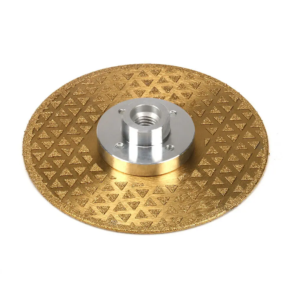 

5" Double Side Diamond Cutting Disc Grinding Wheel Saw Blade M14 Flange Granite