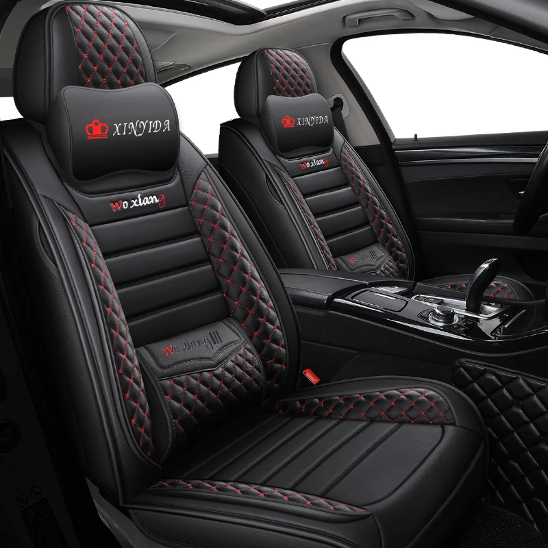 Черные кожаные автомобильные чехлы для alfa romeo 147 giulietta stelvio mito 156 аксессуары |