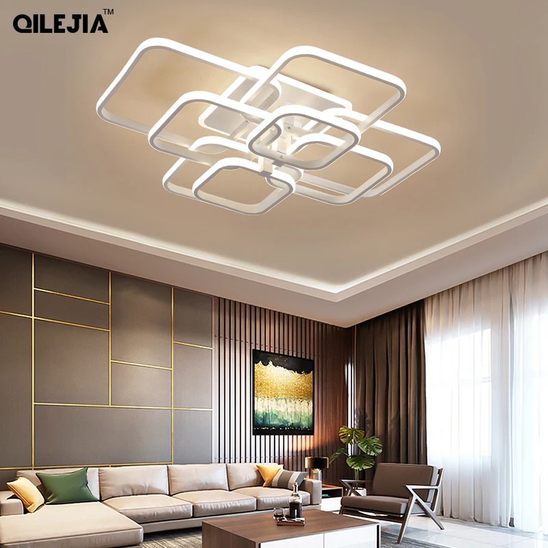 Современная Люстра для гостиной спальни AC85 265V акриловая алюминиевая