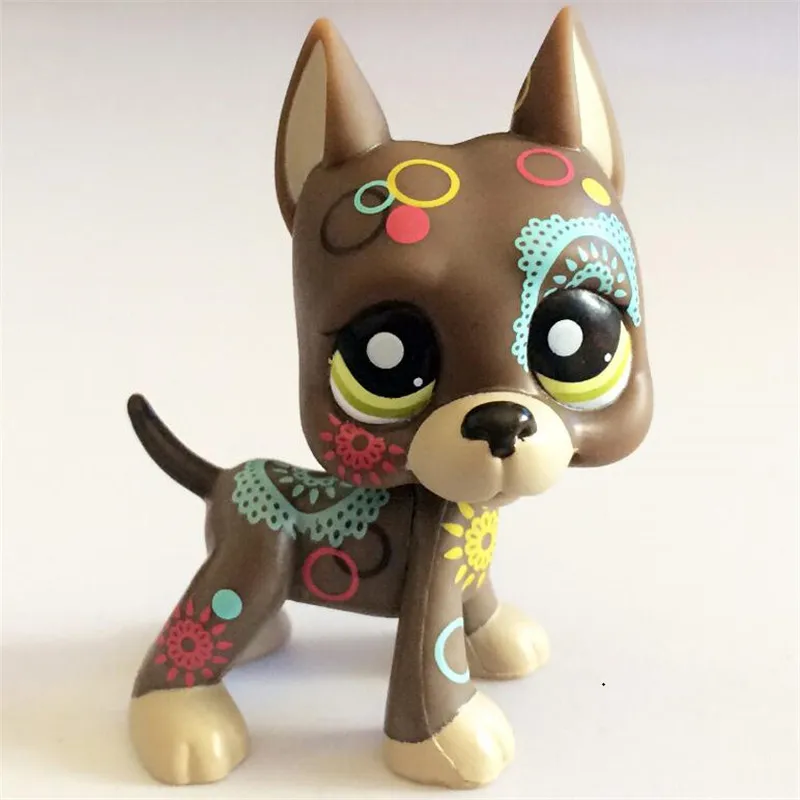 Настоящие lps маленькие игрушки для домашних животных hasber собака короткая