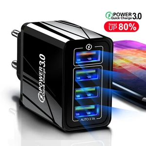 Lovebay 48W Quick Charger 3.0 USB Charger for iPhone Samsung Tablet EU US Plug Wall Mobile Phone Charger Adapter Fast Charging