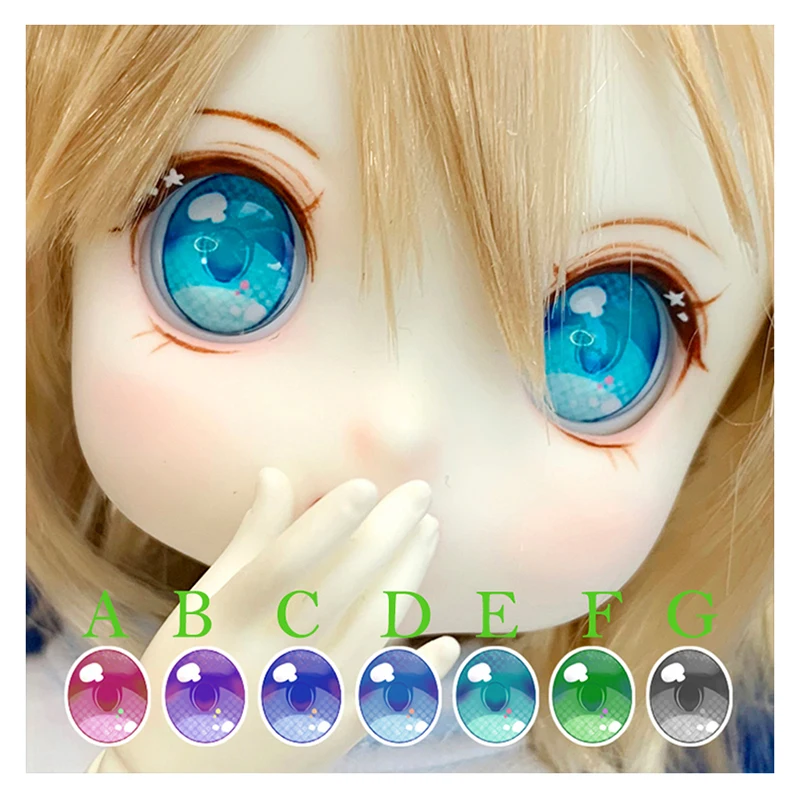 Глаза для кукол BJD 10 24 мм 2D Мультяшные глаза 1/8 1/6 1/4 1/3 DD аксессуары кукольные