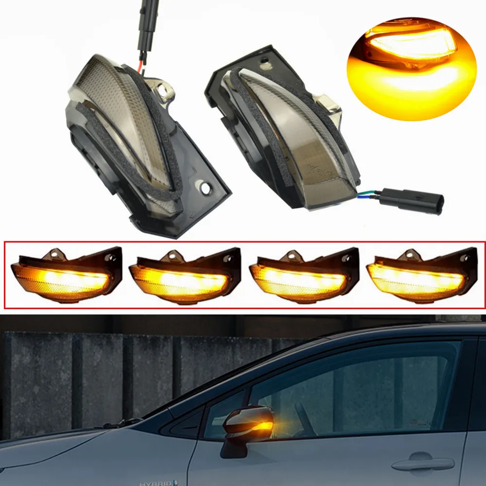 

2pcs Amber For Toyota Corolla Sport E210 2019 2021 Car LED Dynamic Turn Signal Indicator Sequential Side Mirror Light Lamp