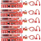 1-5 шт. V013 Pro PCIE Riser 013 кабель Riser Card Express X1 X16 SATA к 6-контактному кабелю питания USB 3,0 кабель для майнинга