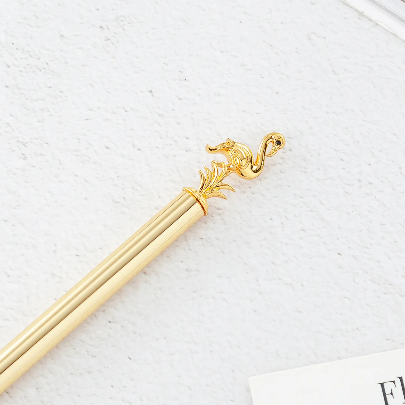 Kawaii металлические шариковые ручки с фламинго роскошная ручка для письма подарки