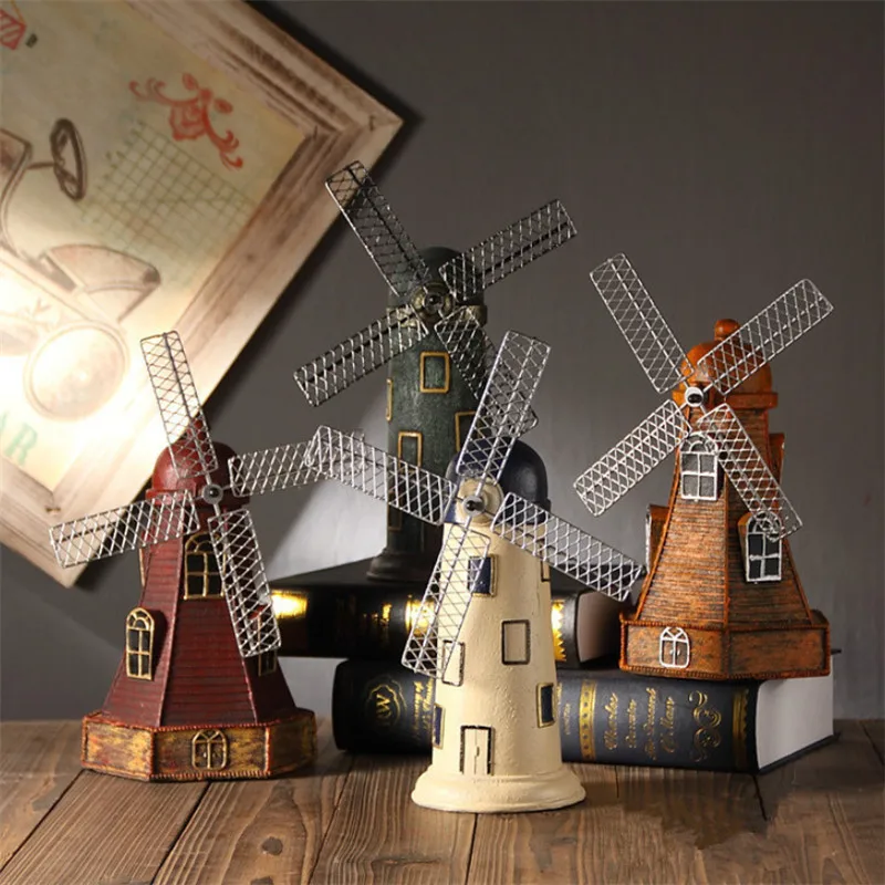 Винтажная полимерная мельница коробка для денег креативная голландская копилка