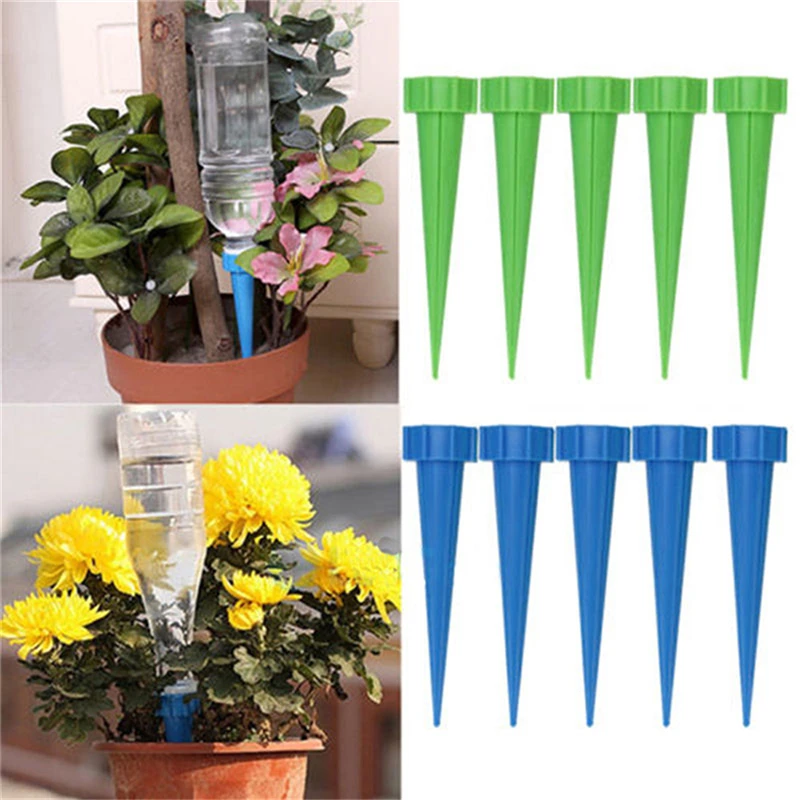 

4Pcs/lot 13.5*3cm Automatic Garden Cone Watering Spike Plant Flower Waterers Bottle Irrigation System Random Colors Wholesale