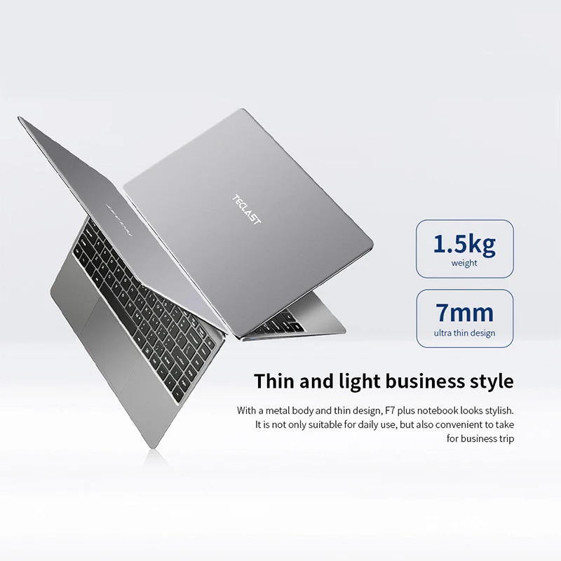 Teclast F7 Plus ноутбук 14,0 'Windows 10 Домашняя версия Intel Gemini Lake N4100 четырехъядерный 1,1 ГГц 8 Гб ОЗУ 256 ГБ SSD HDMI Ноутбуки