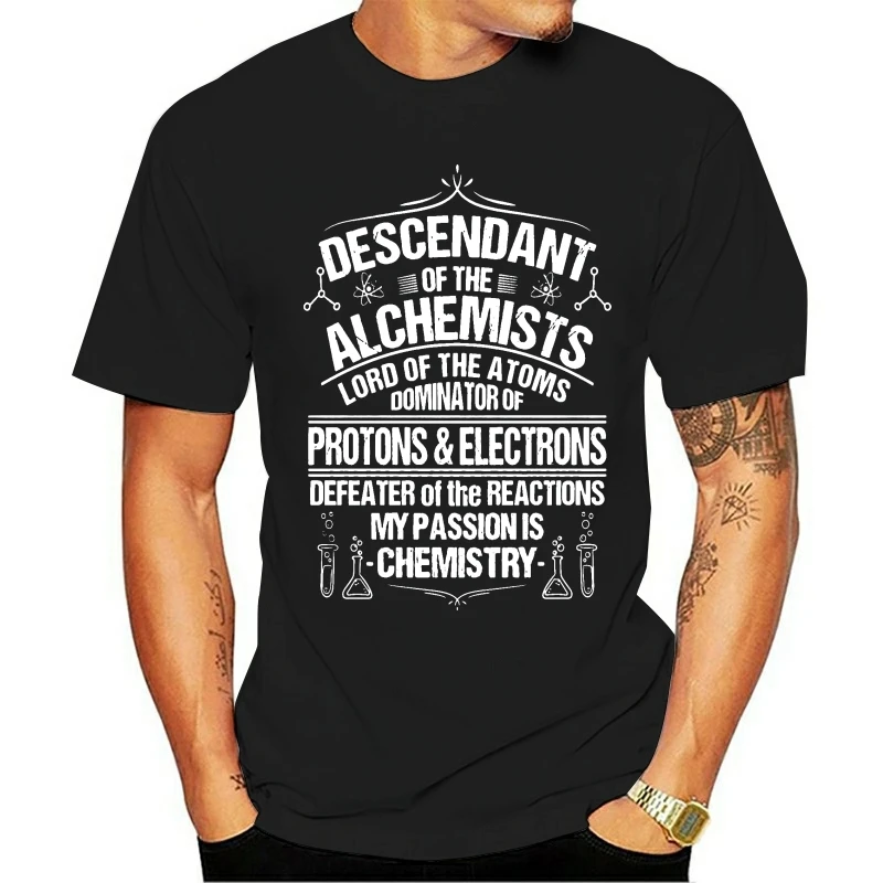 Мужская футболка с надписью Химия забавная Alchemist Science Chemist Humor топ принтом | одежда