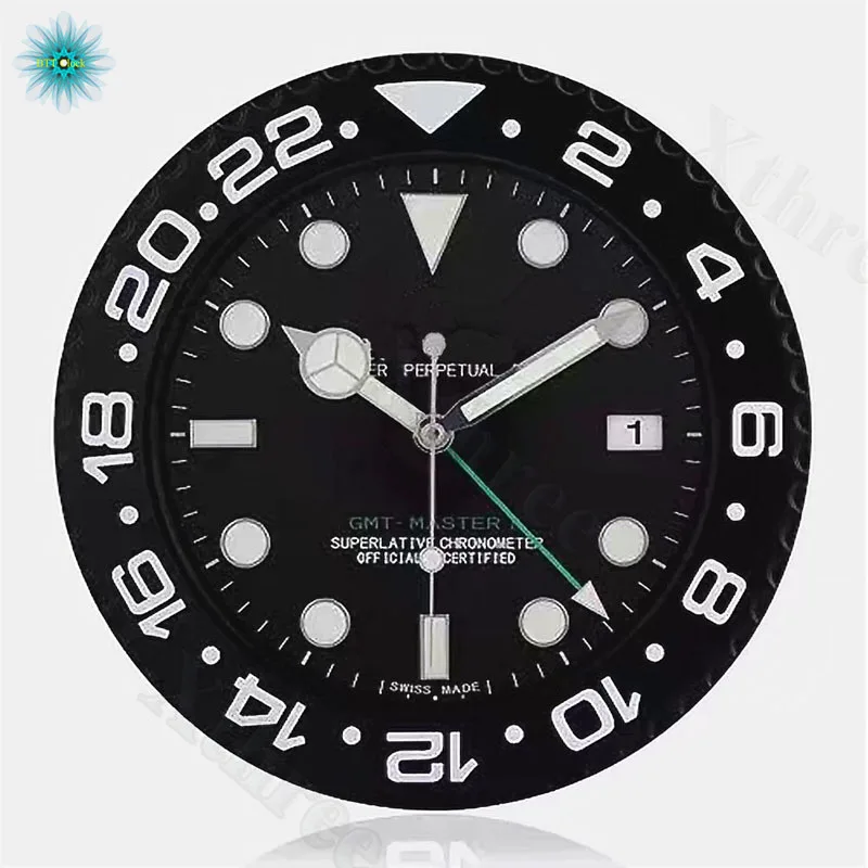 

Modern Design Wall Clock Retail Metal Watch Shape Silent Clocks Calender Quartz Needle Wall Clock with Date