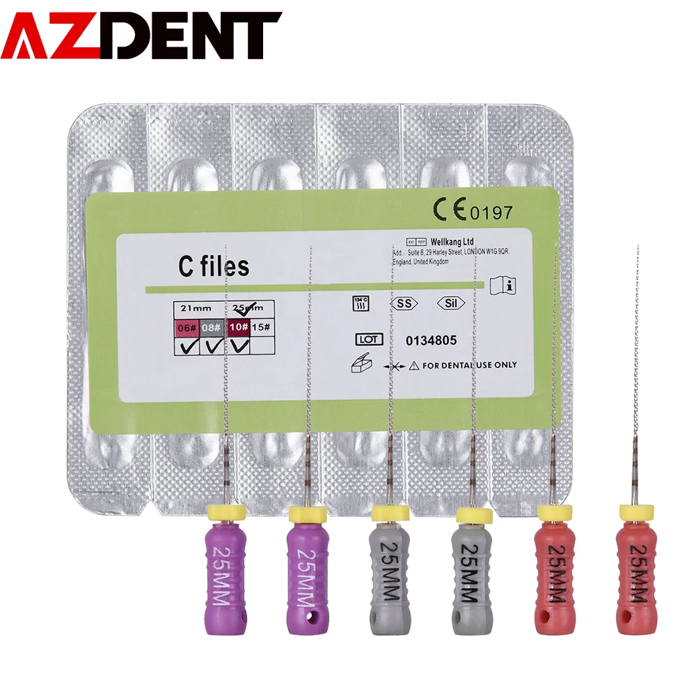 Ручной стоматологический эндододонтический корневой канал 25 мм нержавеющая