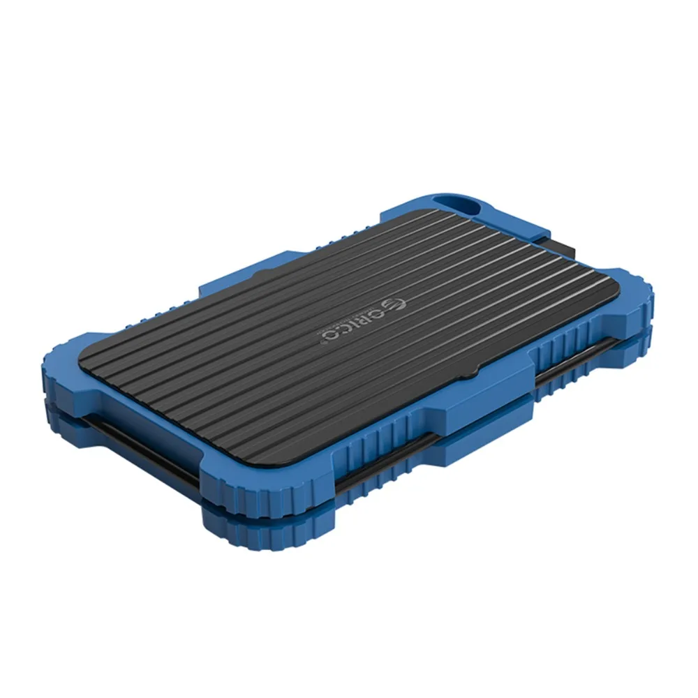 ORICO 2,5 дюймов USB3.0 HDD чехол для наружного водонепроницаемого ударопрочного пылезащитный тройной защиты с крюком жесткий диск коробка для HDD SSD