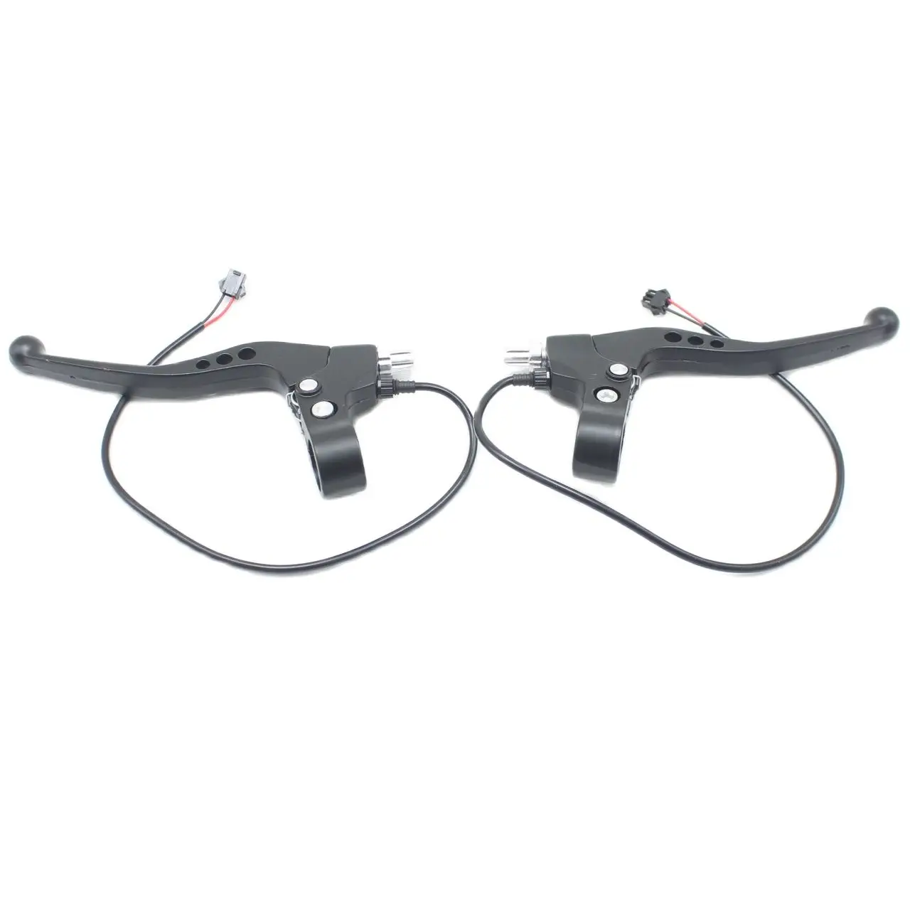 Electric Bicycle Brake Lever Three-Hole Aluminum Wire Length 55cm Front and Rear Brake Handle Aluminum Alloy Bike Accessories